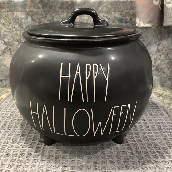 Rae Dunn HAPPY HALLOWEEN Cauldron
